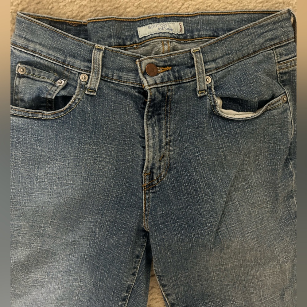 Levi’s Women Boot Cut 515 Blue Jeans - Picture 7 of 11